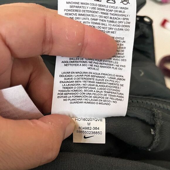 Women's Nike Green Tech Fleece Aeroloft Goose Down Jacket Size M - Picture 7 of 8